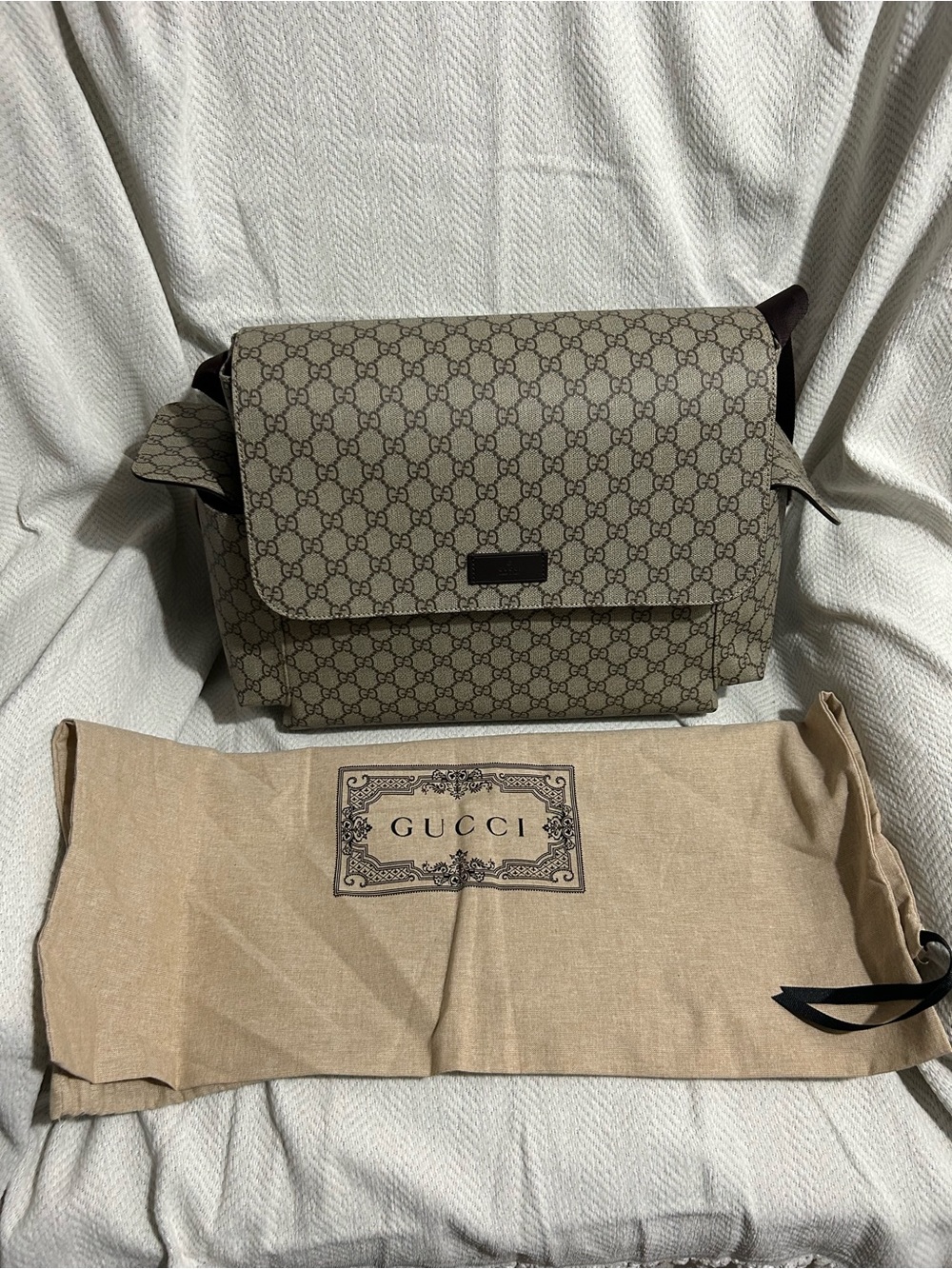 Gucci large diaper bag
